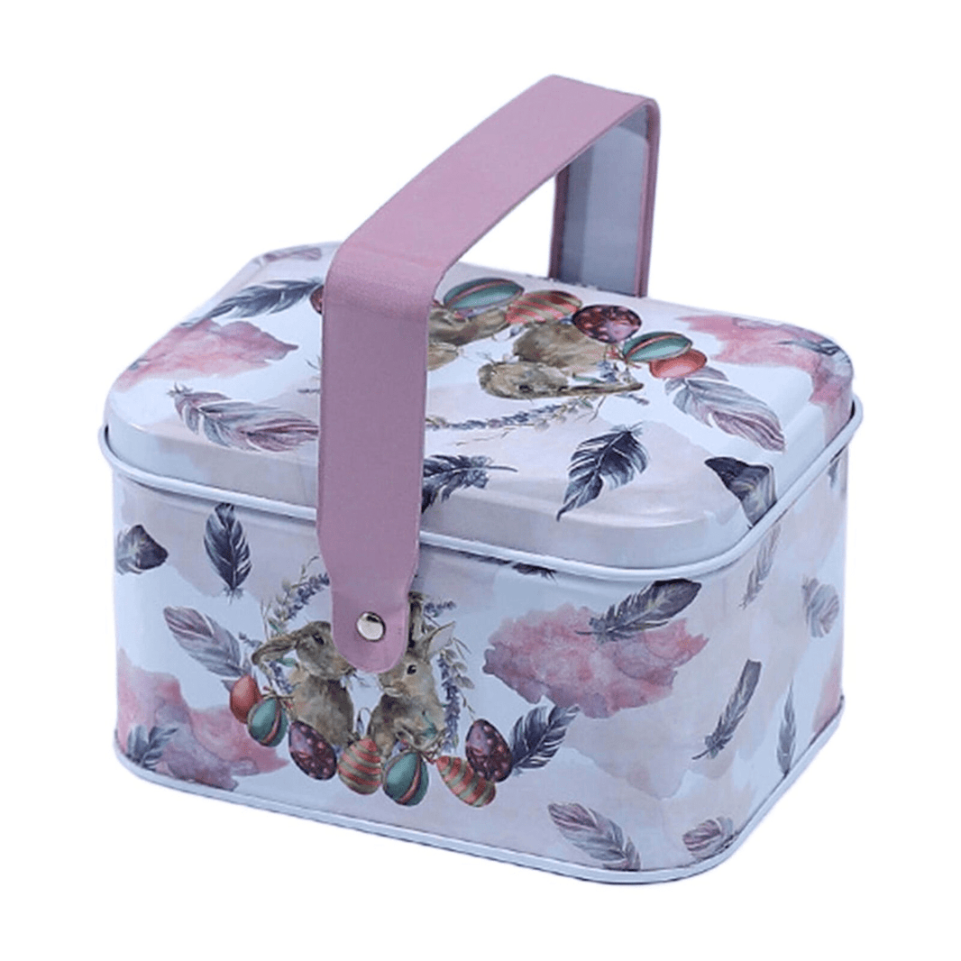 Metallboks med Håndtak Lilla