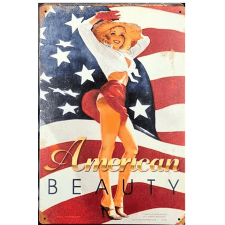 Metallskilt - American Beauty