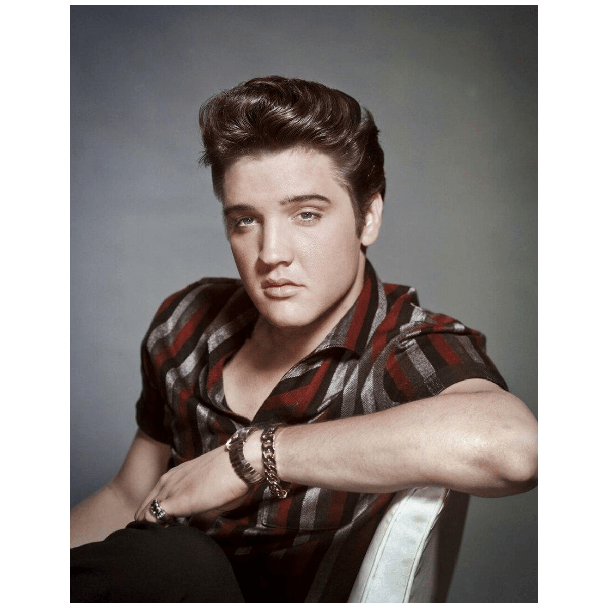 Metallskilt - Elvis Portrait