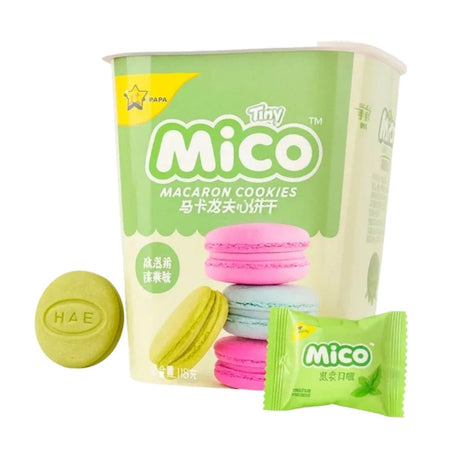 Mico Ice Cream Matcha Macaron Cookies 88g