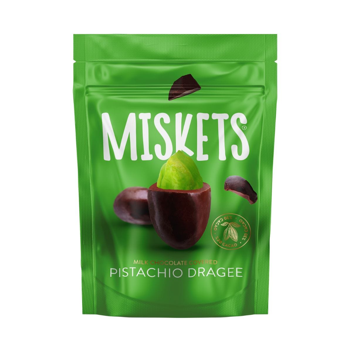Milk Chocolate Pistachio Dragee 70g
