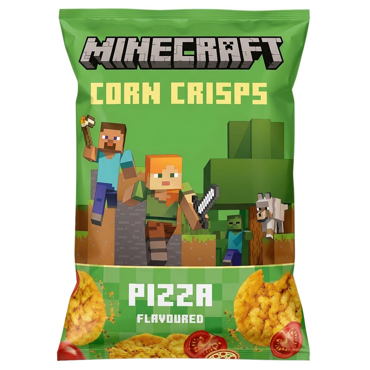 Minecraft Corn Chips Pizza 60g