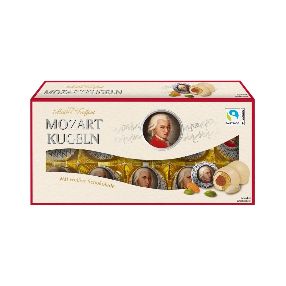 Mozart balls with white chocolate 200g