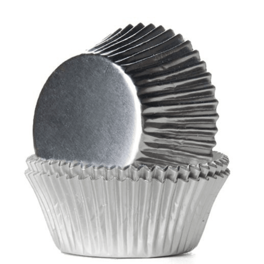 Muffinsformer Folie Sølv 24 stk