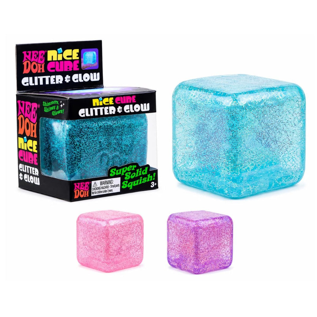 NeeDoh Nice Cube Glitter & Glow