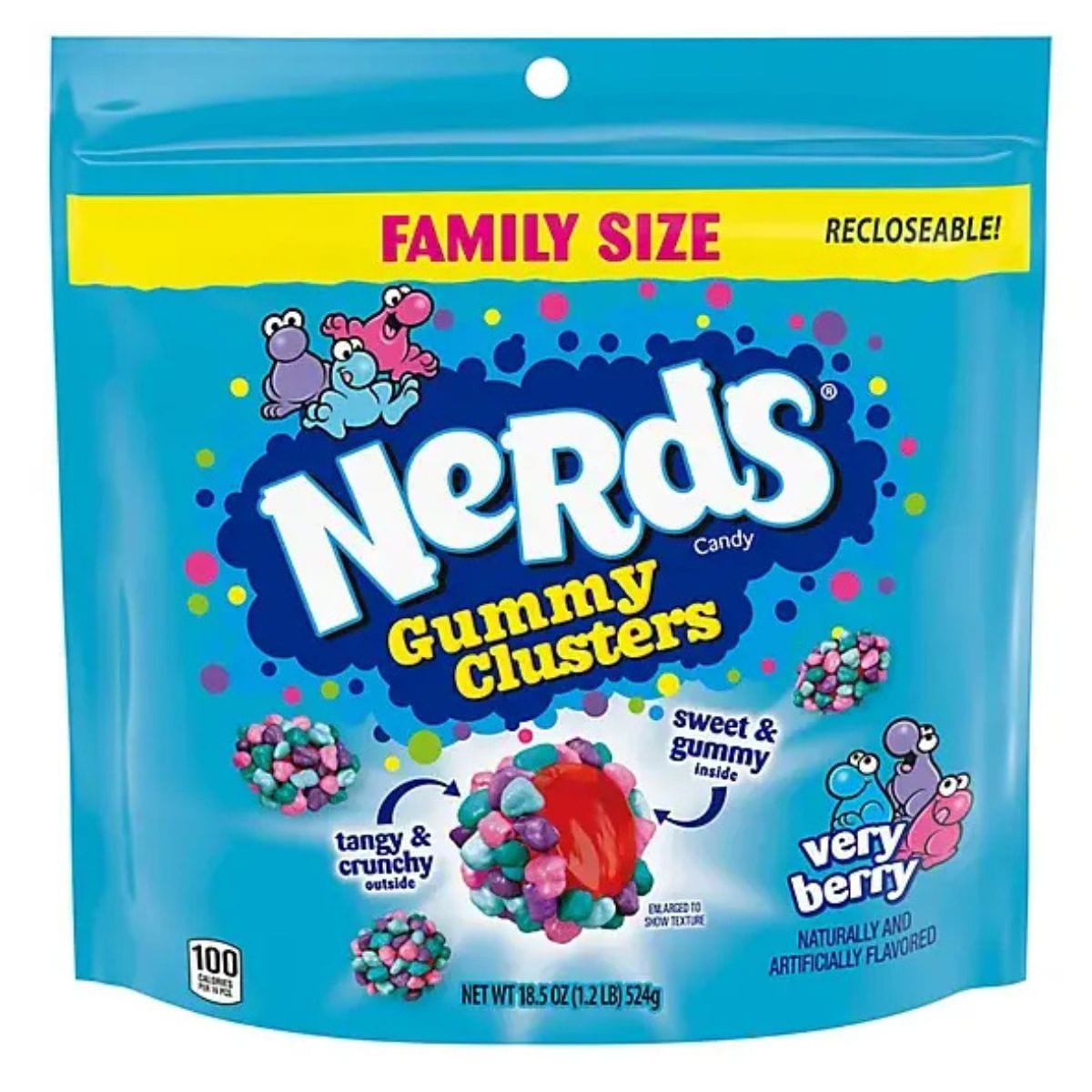 Nerds Gummy Clusters Very Berry Family Size 524g