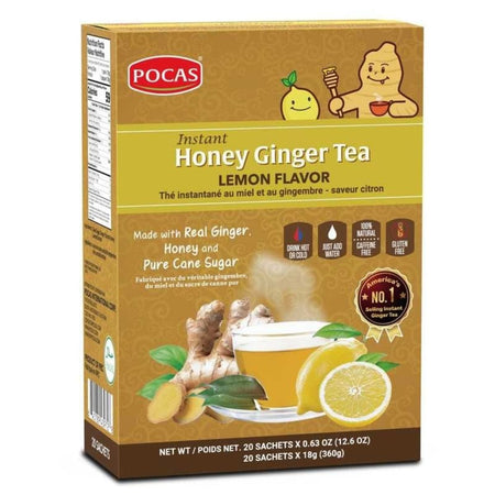 Pocas Instant Honey Ginger Tea Lemon 360g