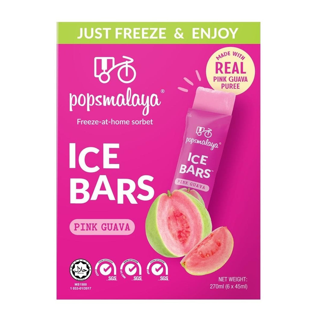 Popsmalaya Sorbet Ice-Bar Pink Guava 270ml