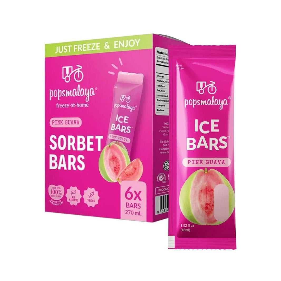 Popsmalaya Sorbet Ice-Bar Pink Guava 270ml