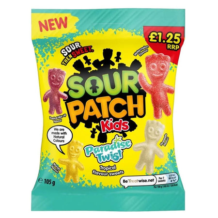 Sour Patch Kids Tropical Fruit Paradise Twist 105g