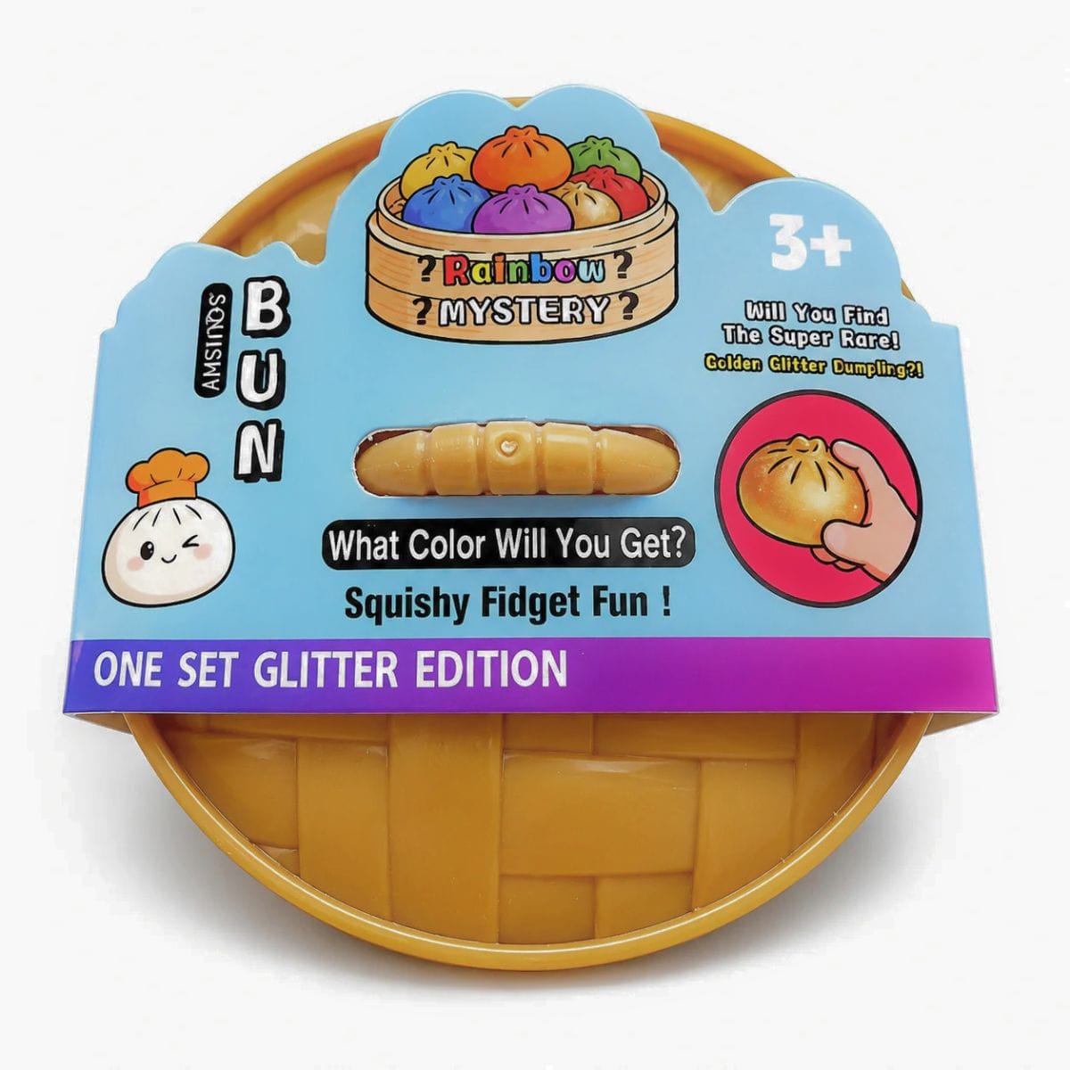 Squishy Dumpling Rainbow Mystery - Golden Glitter Series