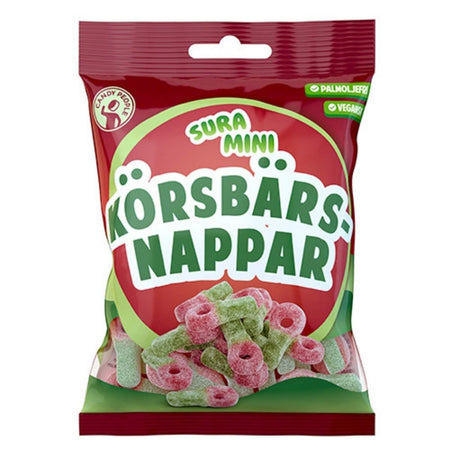 Sura Mini Körsbärsnappar 70g