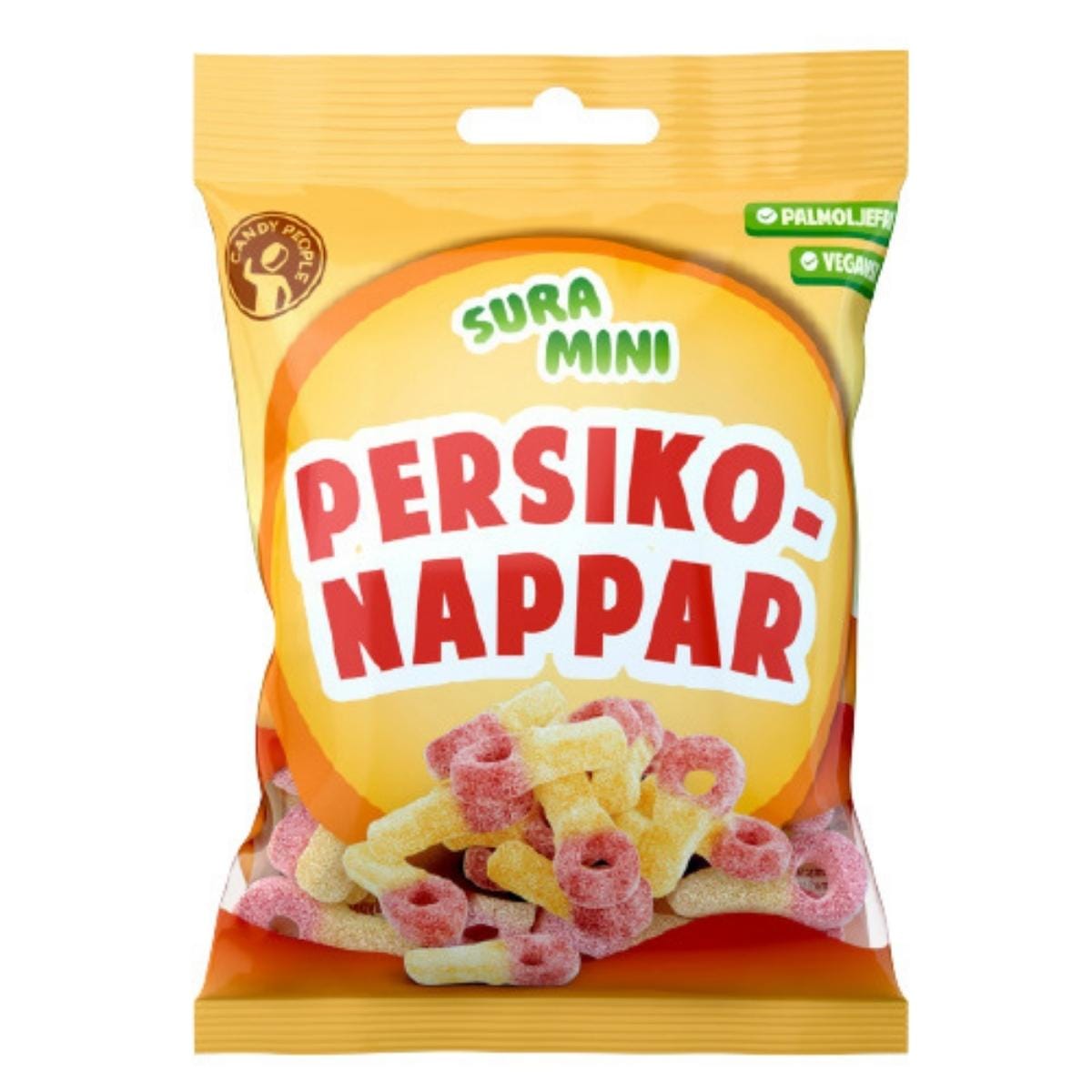 Sura Mini Persikonappar 70g