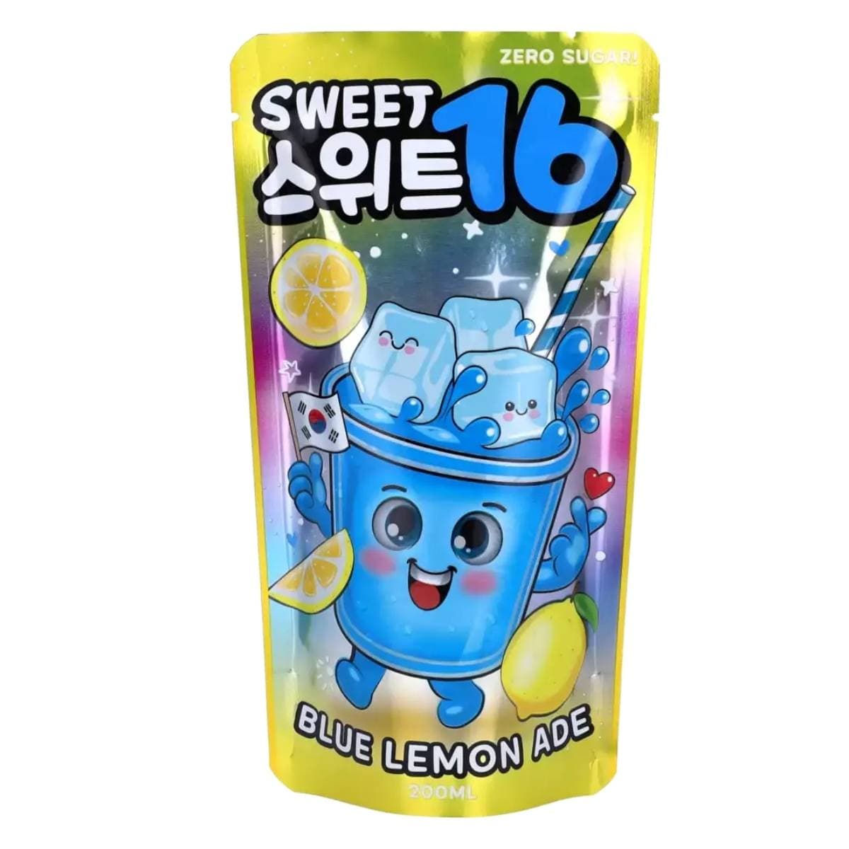 Sweet16 Blue Lemon Ade Zero Sugar 200ml
