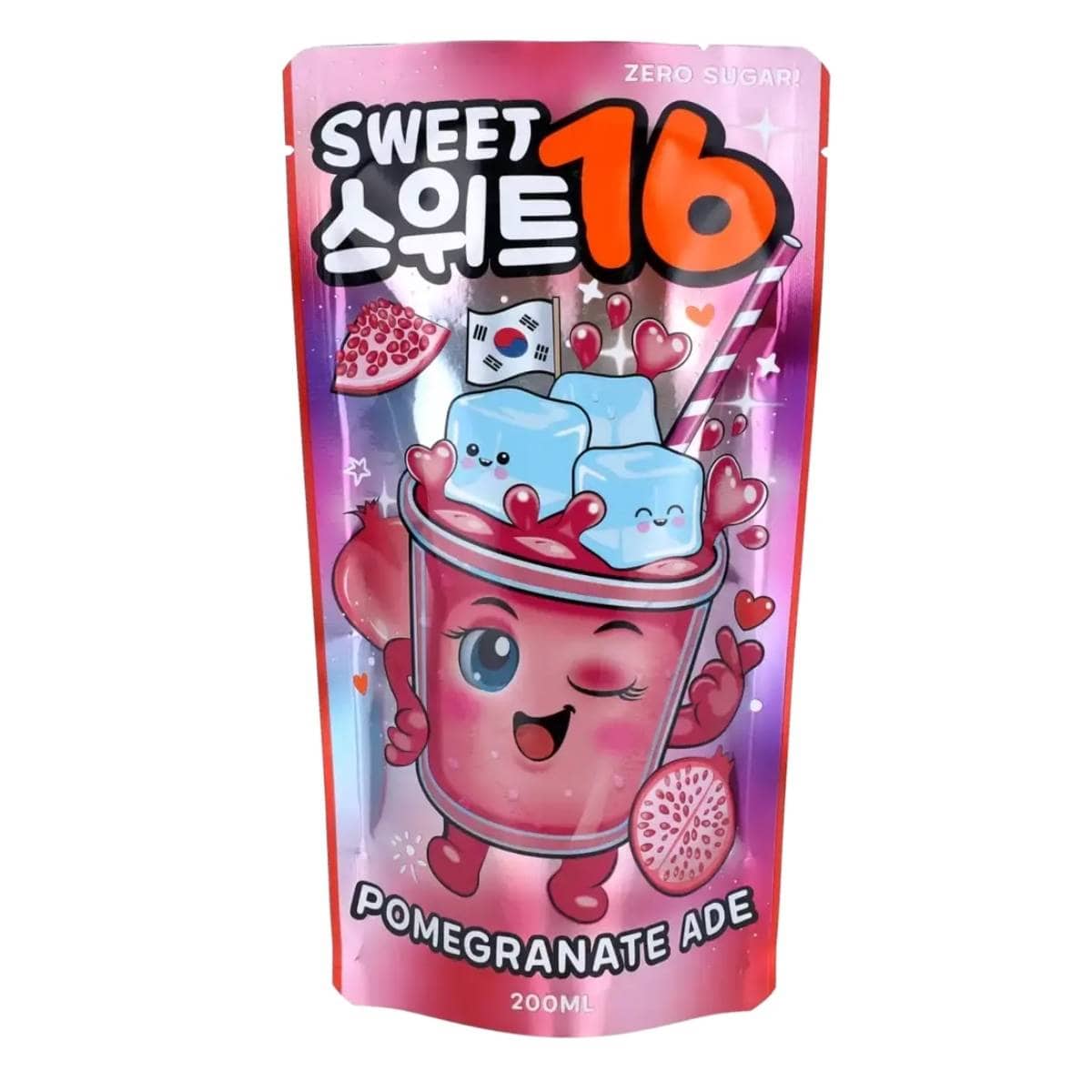 Sweet16 Pomegranate Ade Zero Sugar 200ml