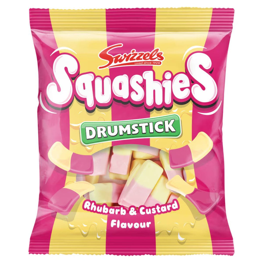 Swizzels Drumstick Squashies Rhubarb & Custard 120g