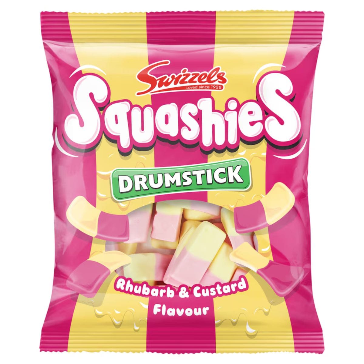 Swizzels Drumstick Squashies Rhubarb & Custard 120g
