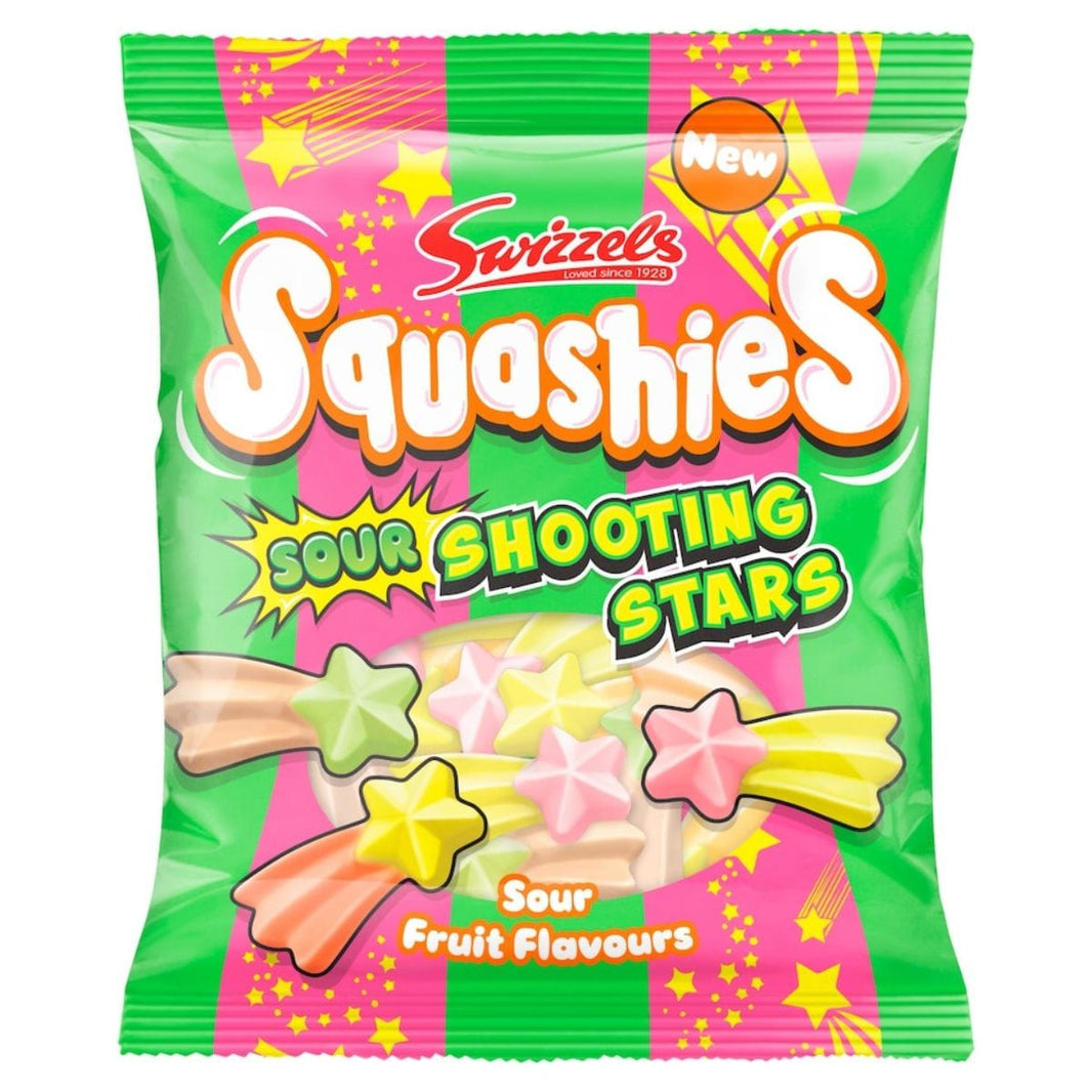 Swizzels Squashies Sour Shooting Stars Gum 100g