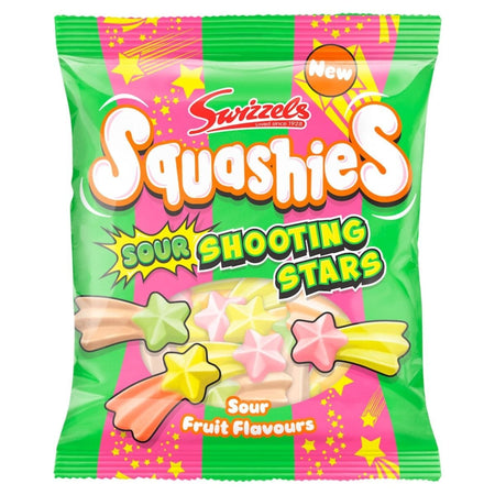 Swizzels Squashies Sour Shooting Stars Gum 100g