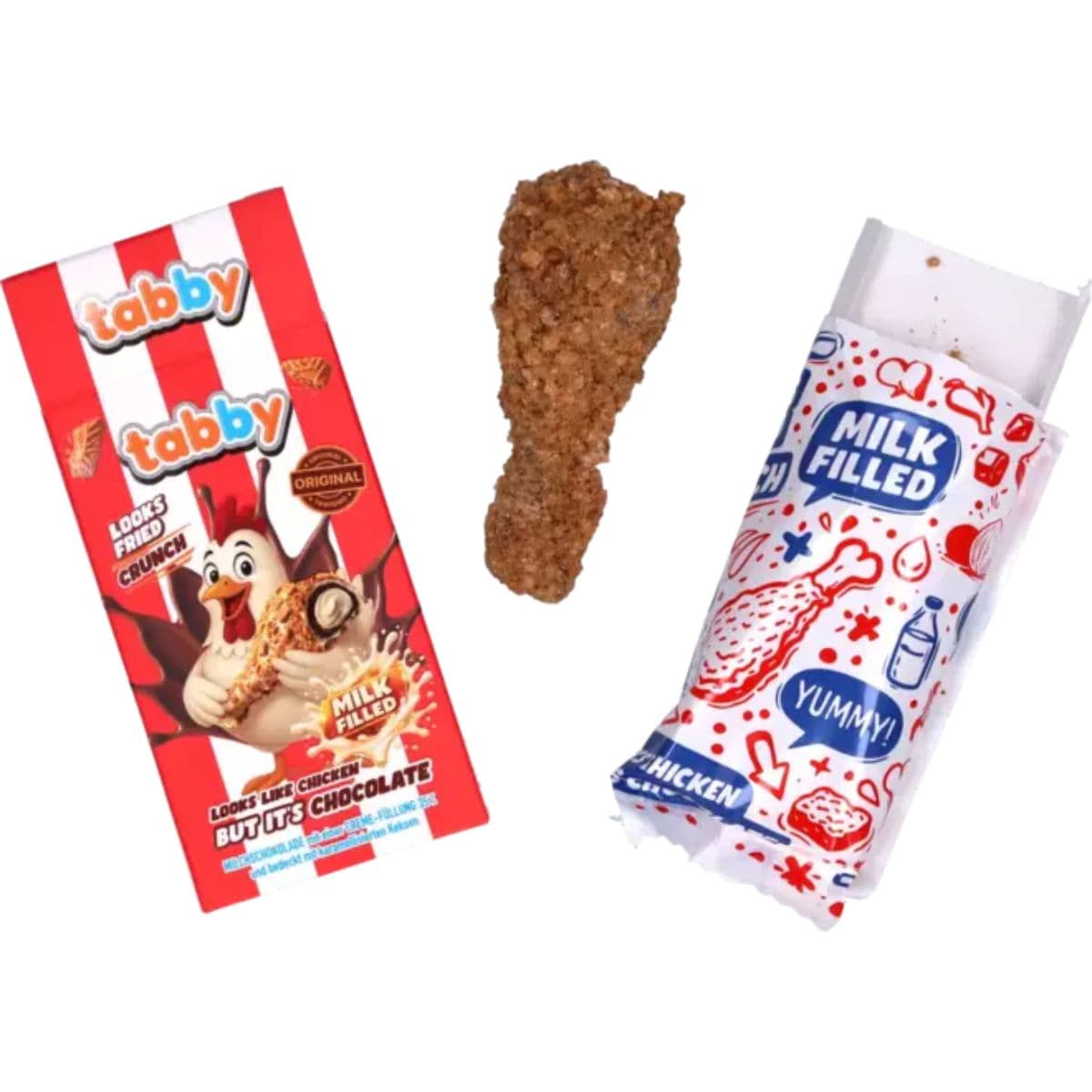 Tabby Chicken Leg Crumble Chocolate 50g
