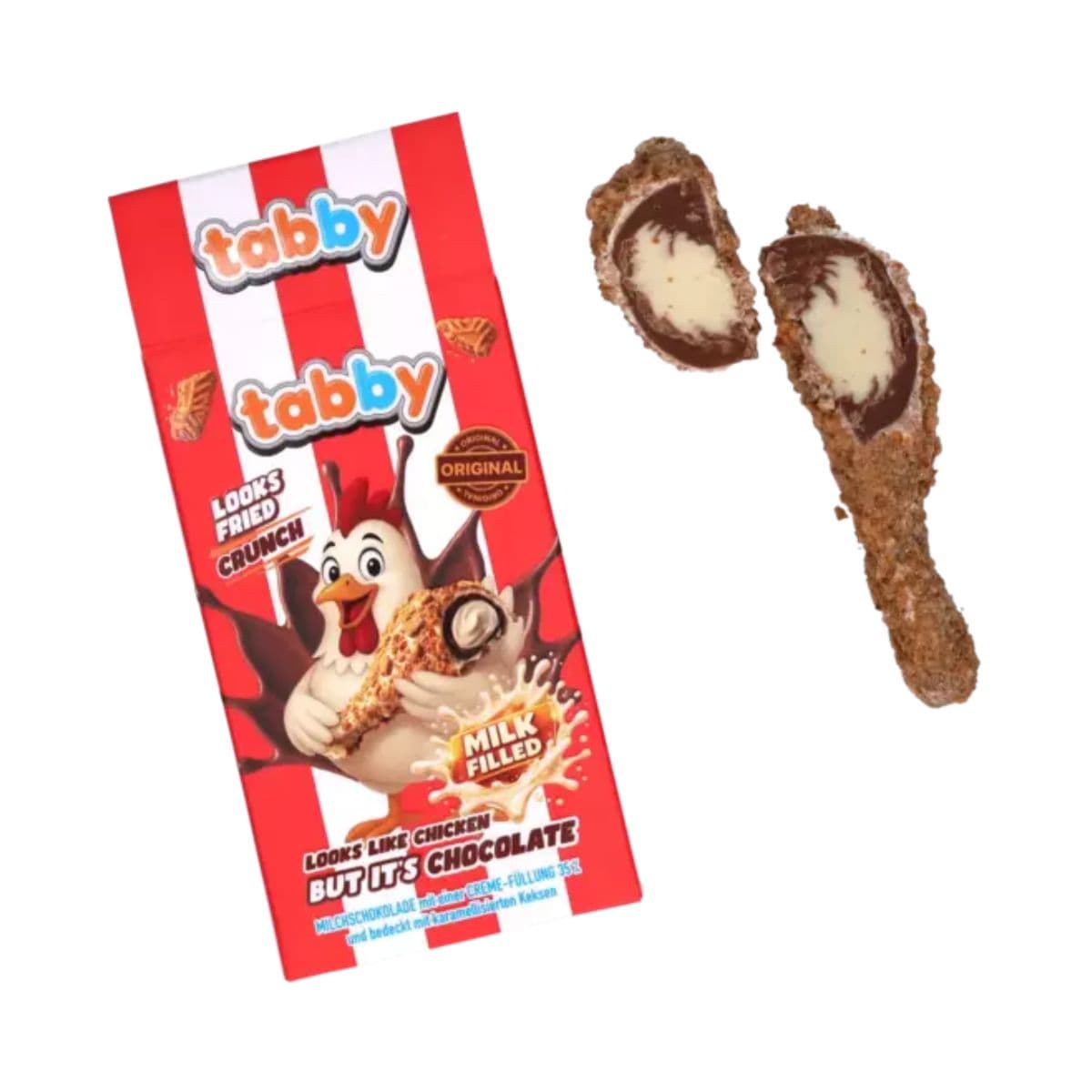 Tabby Chicken Leg Crumble Chocolate 50g