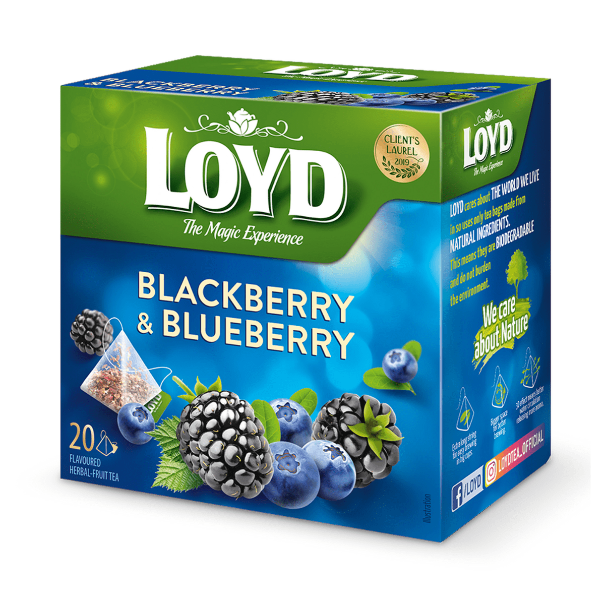 Te Bjørnebær og Blåbær - 20 stk