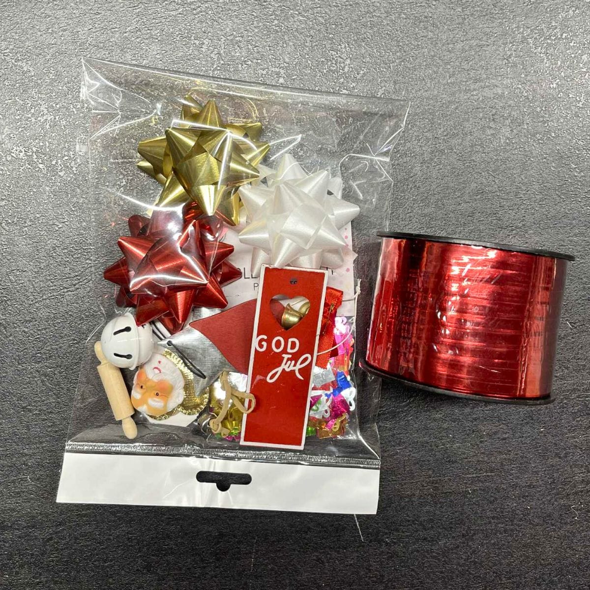 Tilbehør til Gaveinnpakning - Rød