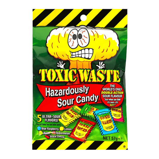 Toxic Waste Hazardously Sour Candy 57g