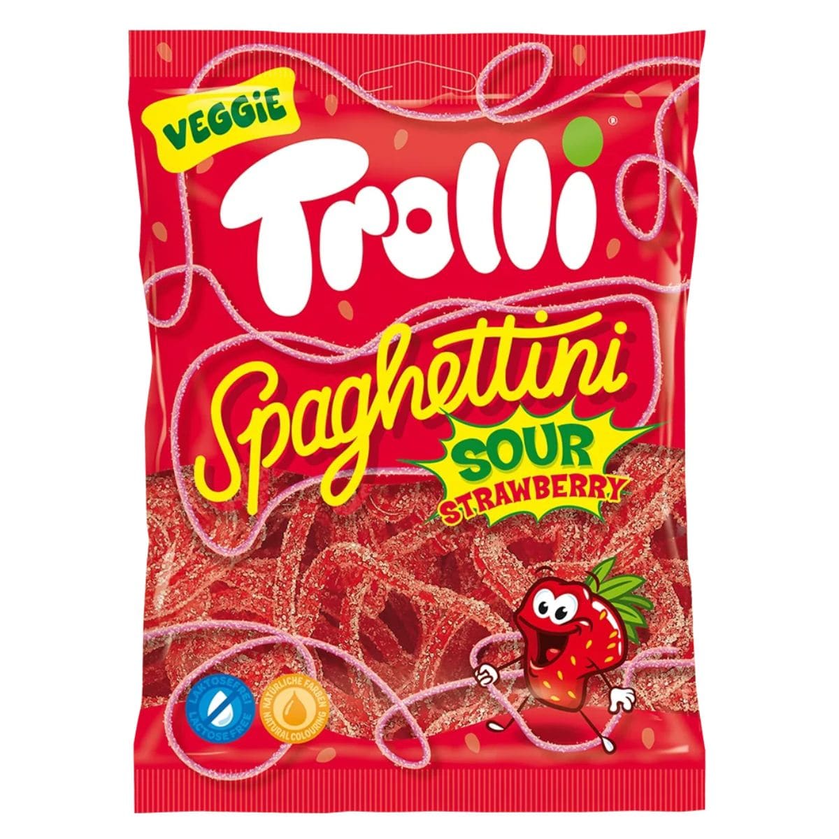 Trolli Spaghettini Sour Strawberry 100g
