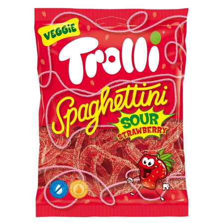 Trolli Spaghettini Sour Strawberry 100g