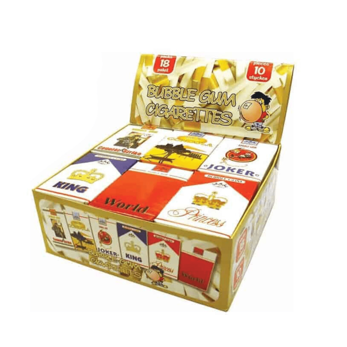 Tyggegummi Sigaretter 18pk - Hel eske