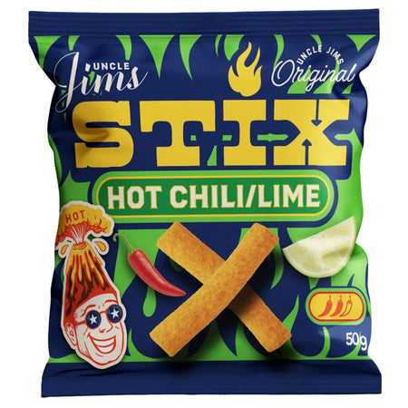 Uncle Jim's Stix Hot Chili & Lime 50g
