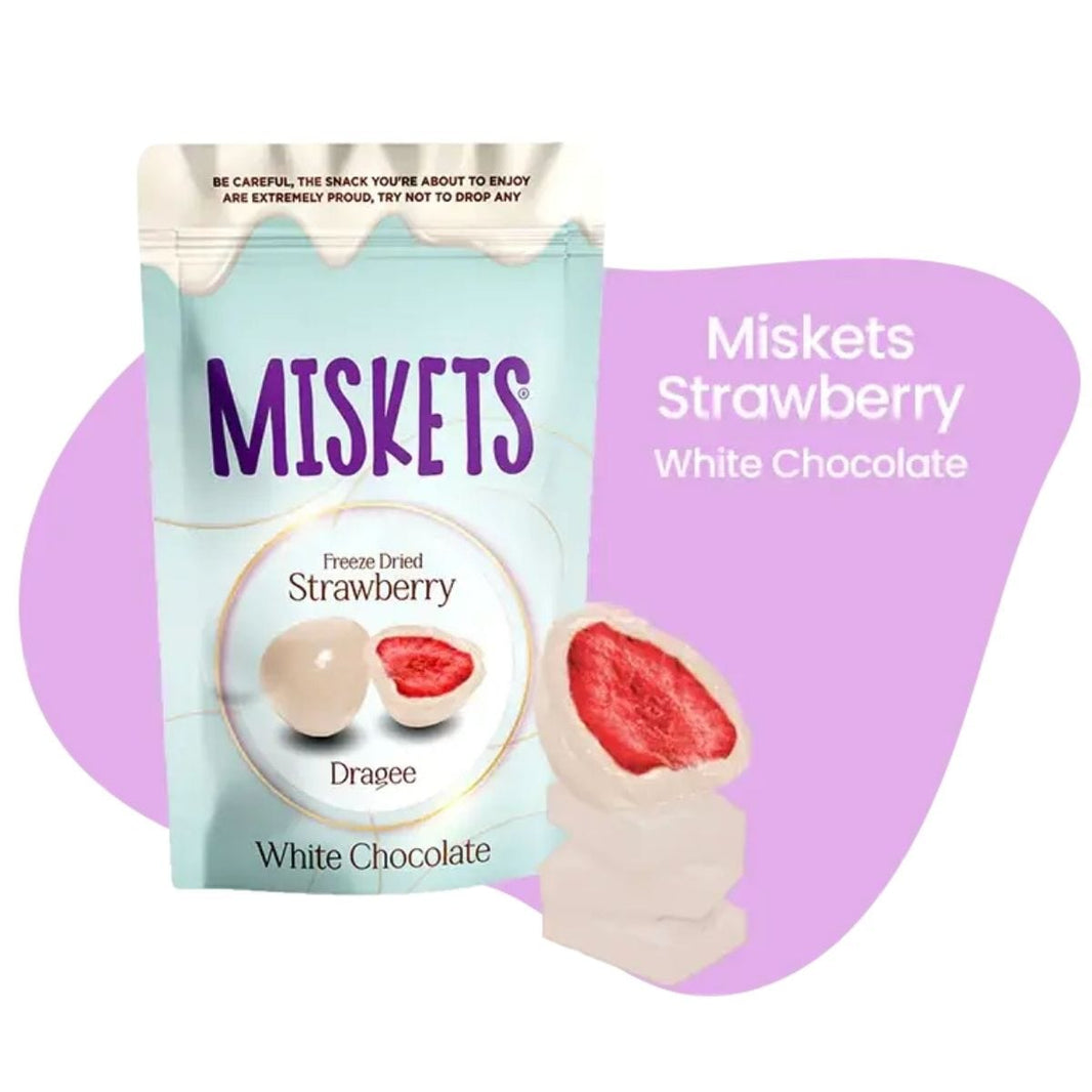 White Chocolate Covered Freeze-Dried Strawberry 80g