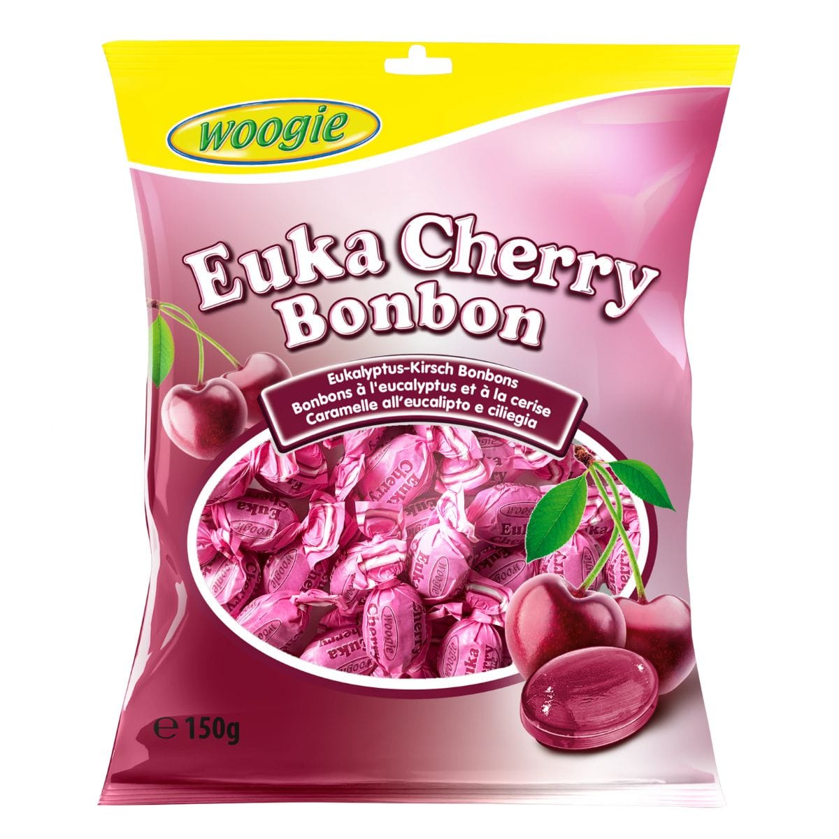 Woogie Eukalyptus-Cherry Candies 150g