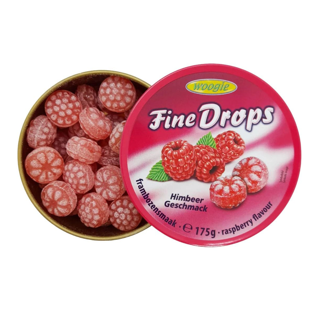Woogie Fine Drops Bringebær 175g