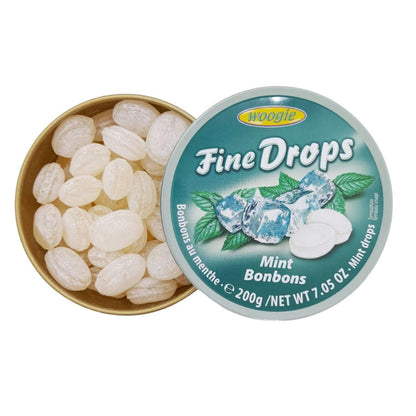 Woogie Fine Drops Mint 200g