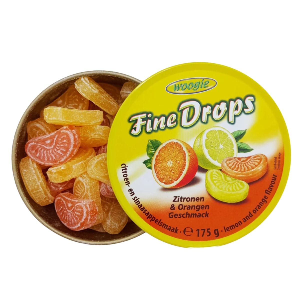 Woogie Fine Drops Sitron & Appelsin 175g