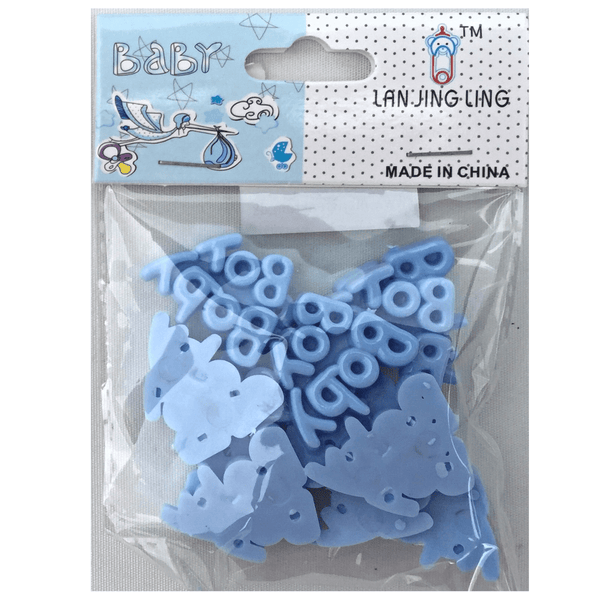 Baby Boy Dekor, Blå 12 stk