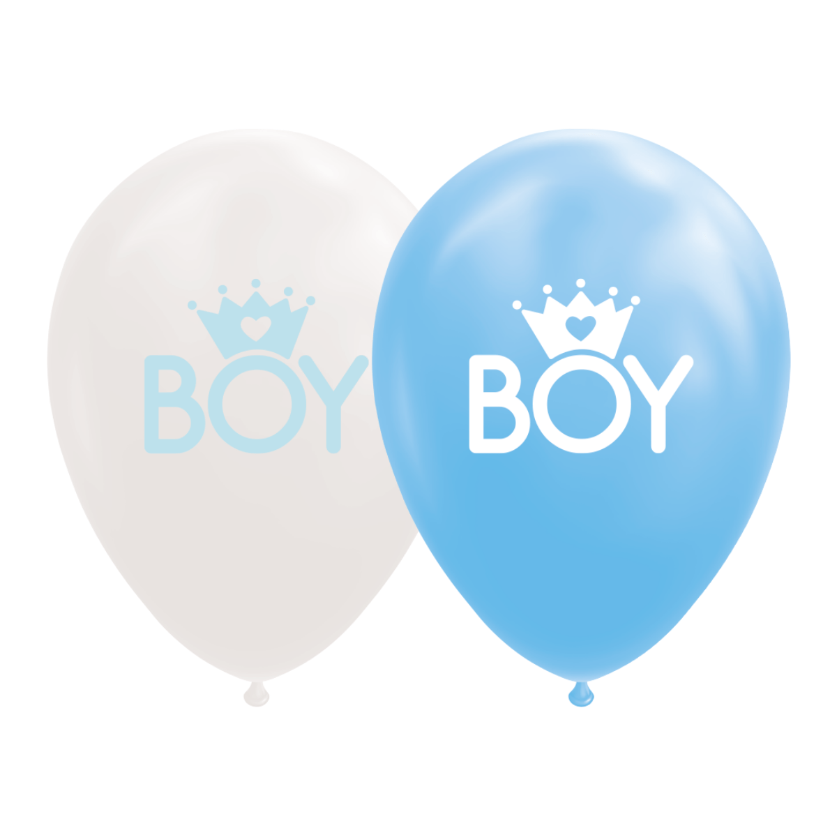 Ballonger baby boy- blå/hvit