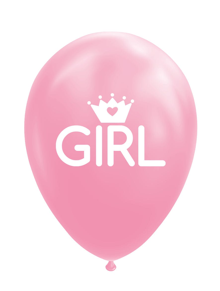 Ballonger baby girl- rosa/hvit