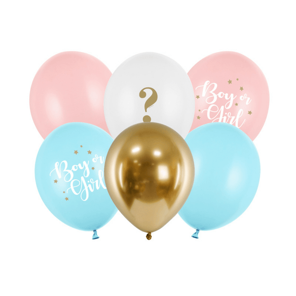 Ballonger "Boy or Girl", 6 stk
