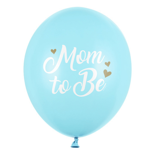 Ballonger Mom to Be, Lyseblå 6 stk