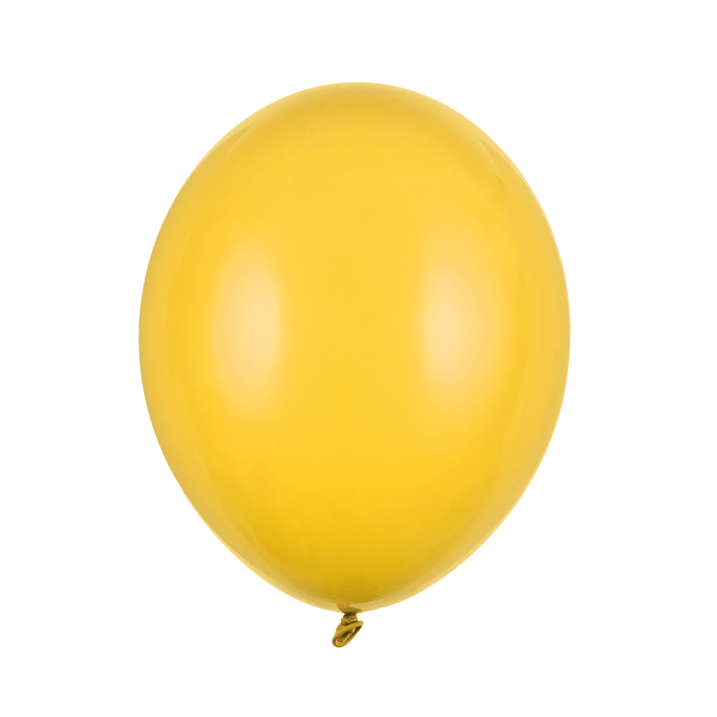 Ballonger, pastell honning gul