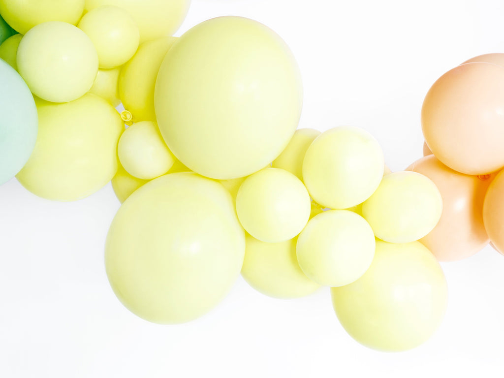 Ballonger, pastell lysegul