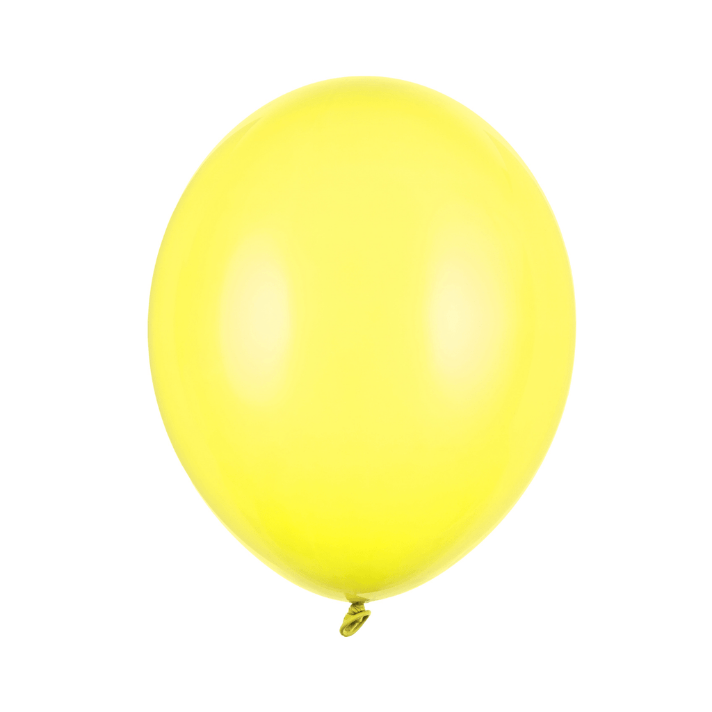 Ballonger, pastell sitron gul