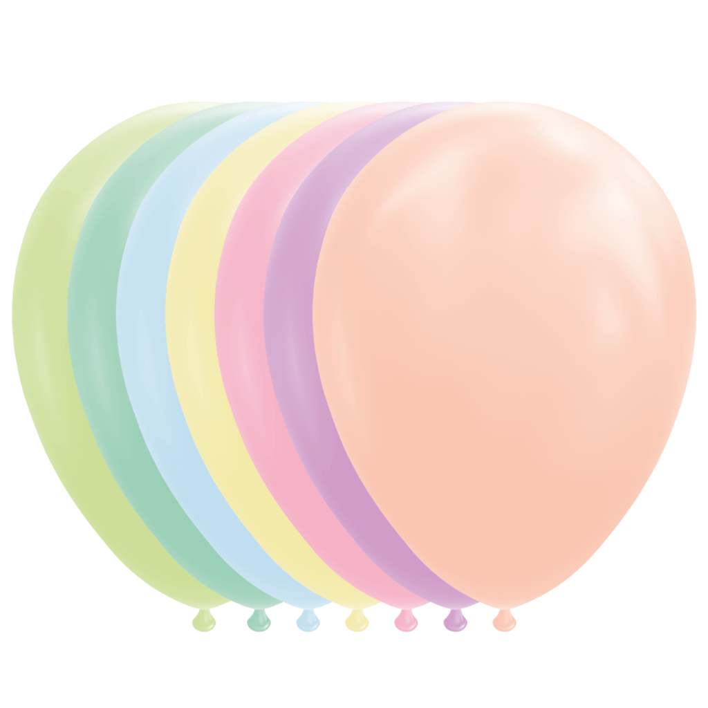 Ballonger Pastellmiks, 50 stk