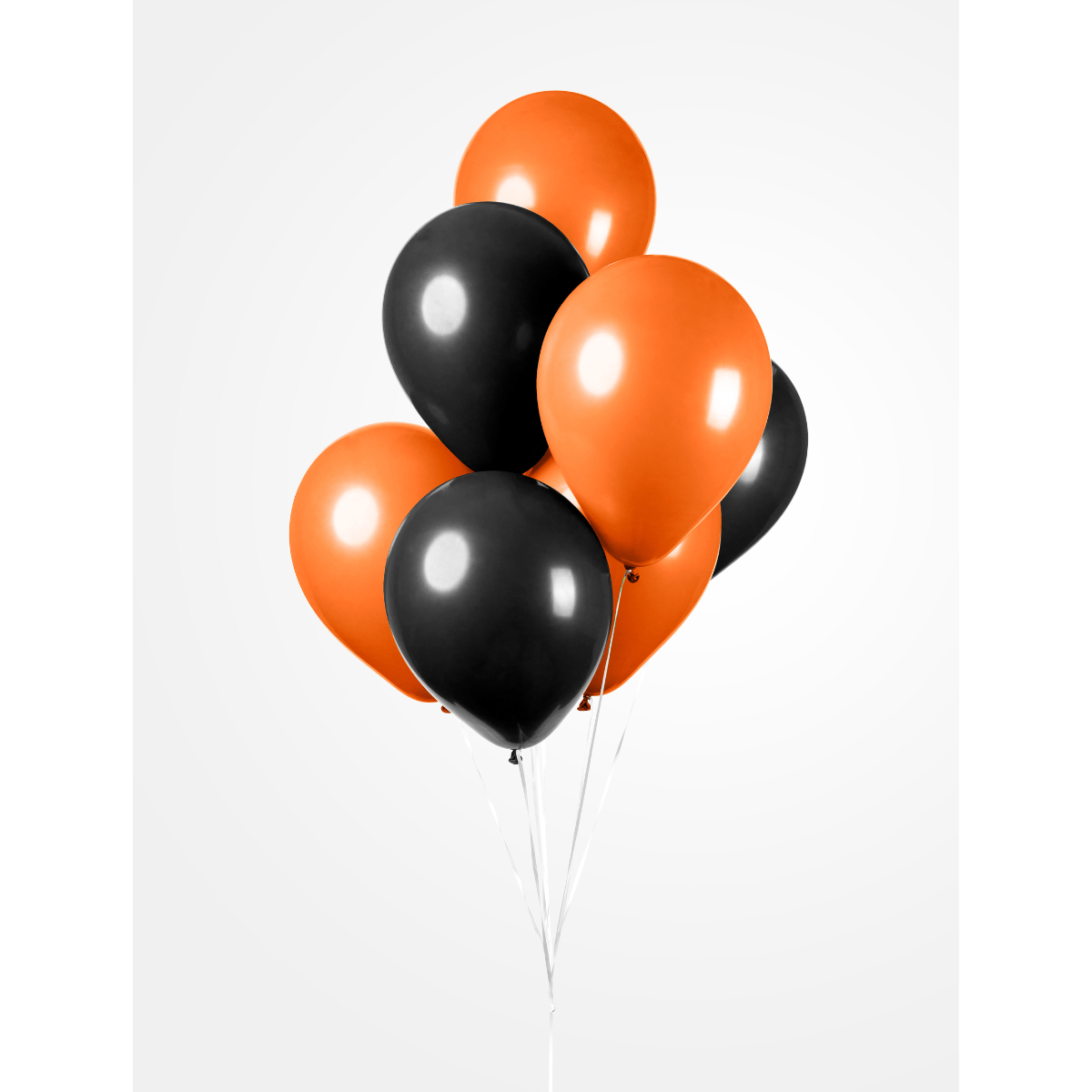 Ballonger Svart/Orange 10 stk
