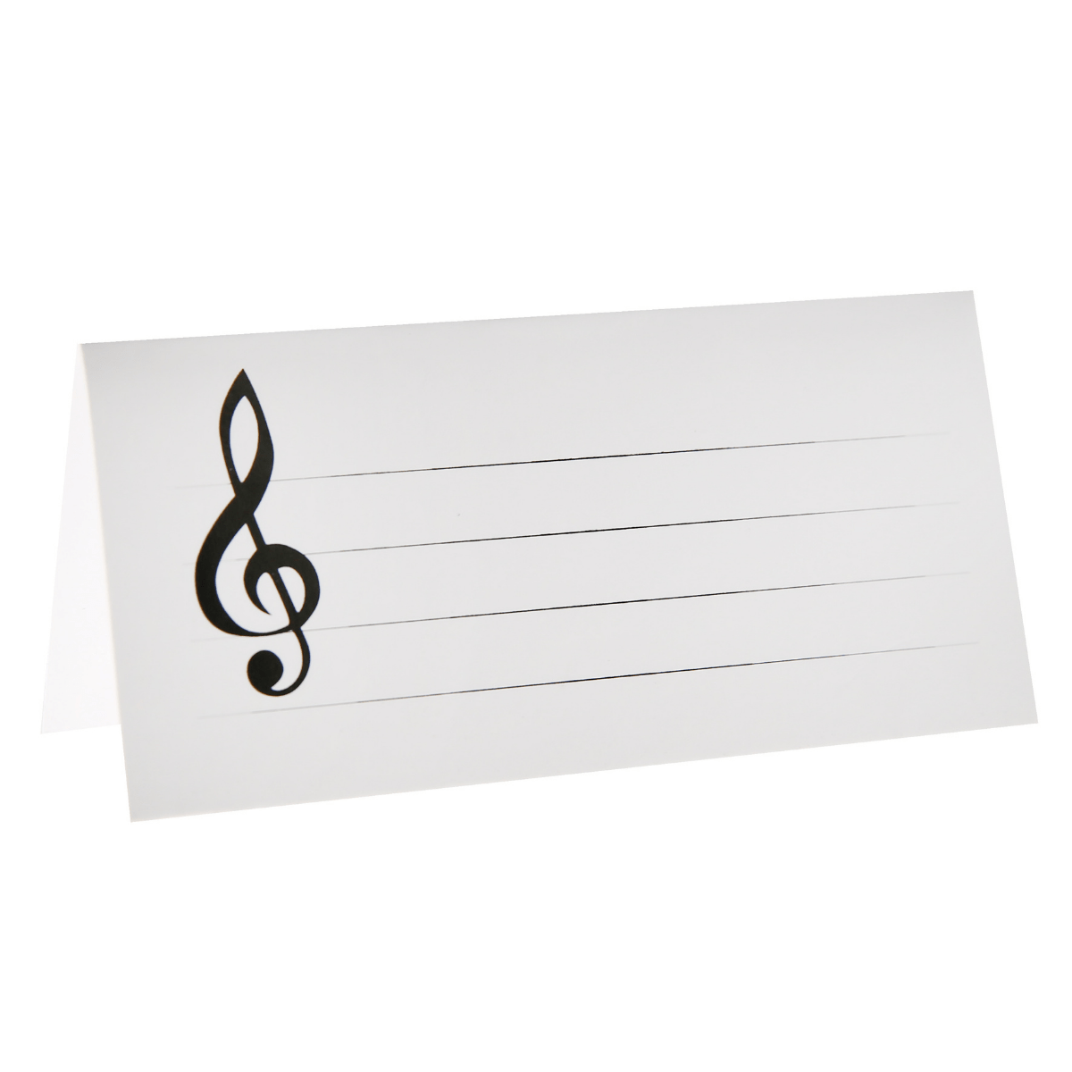 Bordkort Music White, 10 stk