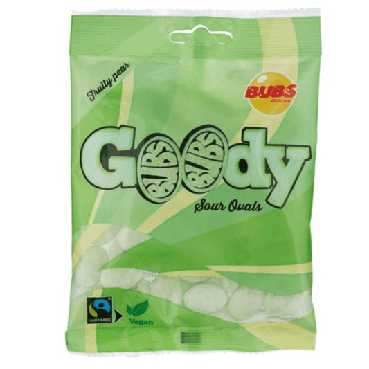 Bubs Goody Sour Fruity Pear 90g