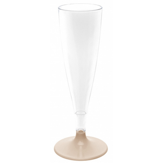 Champagneglass Taupe, 6 stk